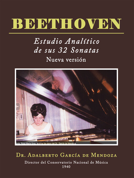 Title details for BEETHOVEN  Estudio analítico de sus 32 sonatas by Dr. Adalberto García de Mendoza - Available